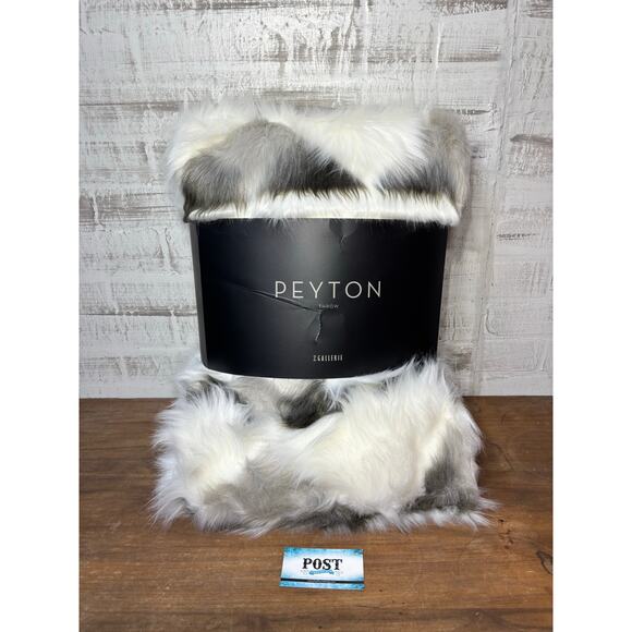 Peyton Throw Grey Fur - Picture 1 of 5
